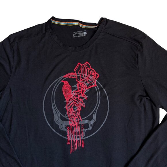 Smartwool Merino Sport 150 Ramble Grateful Dead Long Sleeve (Black) - Size XL - Picture 3 of 9